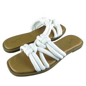 Seychelles Women's Sun Kissed Knot Slide White Leather Sz 7.5M Gently Used 2025